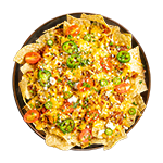 Spicy Chicken, Jalapenos, Cheese Nachos 